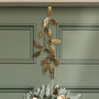 Gold Mistletoe Wreath Hanger, thumbnail 1 of 4
