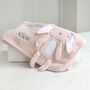 Personalised White Baby Gown And 3D Bunny Blanket Set, thumbnail 5 of 12