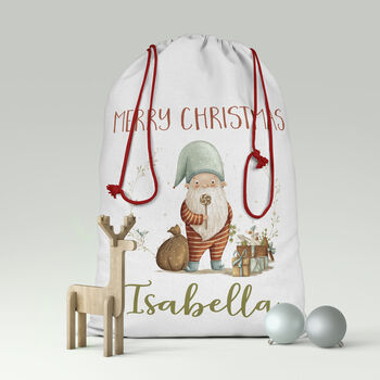 Whimsical Santa Christmas Sack Xl, 3 of 4