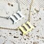 111 Angel Numbers Necklace In Stainless Steel With Adjustable Chain, thumbnail 1 of 7