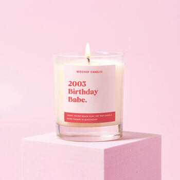 21st Birthday Gift Candle Funny 2003 Birthday Babe, 2 of 4