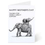 Mother's Day Elephants Card, thumbnail 2 of 6