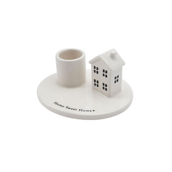 Send With Love Ceramic House Candlestick Holder, 2 of 4