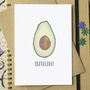 'Avo Great Valentine's Day' Funny Avocado Card, thumbnail 3 of 5