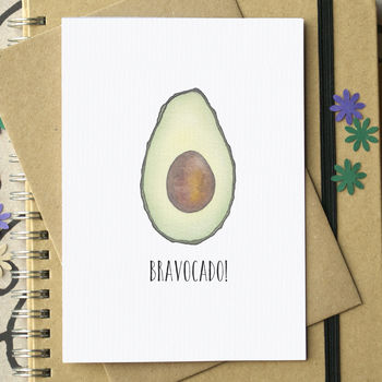 'Avo Great Valentine's Day' Funny Avocado Card, 3 of 5