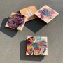 Colourful Blooming Flowery Coasters | Set Of Two Left, thumbnail 2 of 7