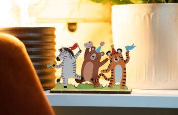 Personalised Party Animals Birthday Pop Out Card, 5 of 5