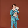 Space Boys Astronaut Pyjama Set With Teddy Bear, thumbnail 3 of 6