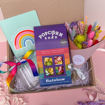 Rainbow Gift Hamper With Popcorn, 2 of 7