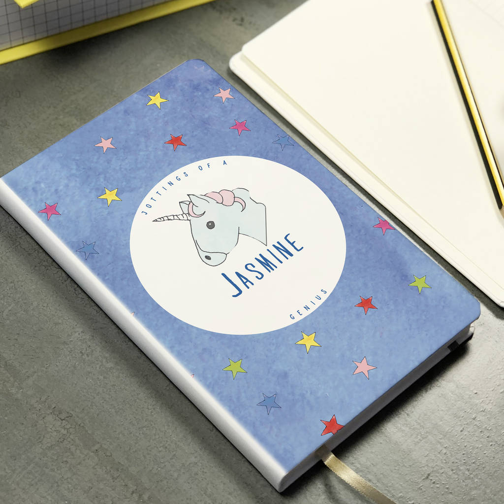 Personalised Unicorn Notebook By This Is Nessie