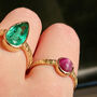 18ct Gold Sunrays Star Ruby Ring, thumbnail 4 of 5