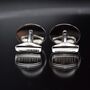 Maserati Trident Silver Cufflinks 316 L Stainless Steel Luxury Car Lover Gift, thumbnail 2 of 4