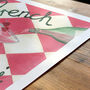 French Martini Cocktail Wall Art | Hand Painted Print, thumbnail 4 of 11
