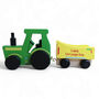 Christening Gift Personalised Colour Tractor And Gift Bag, thumbnail 7 of 7