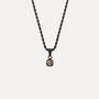 Black Mini Crazy Onyx Gemstone Pendant Necklace For Men, thumbnail 2 of 9