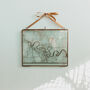 Metallic Personalised Map In Glass Frame, thumbnail 10 of 10