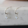 Cai Huggie Moonstone Earrings In 9ct Gold Or Silver, thumbnail 2 of 4