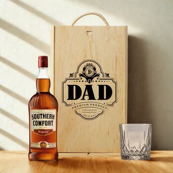 Best Dad Whisky Gift Set With Custom Lid, 3 of 12