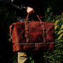 Genuine Leather Duffel With Suit Compartment, thumbnail 6 of 10