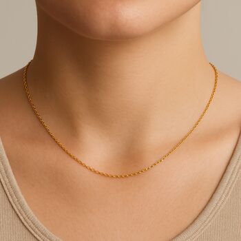9ct Yellow Gold Medium Belcher Chain – 16in To 20in, 4 of 10