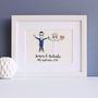 Personalised Couple Cotton Anniversary Embroidered Art, thumbnail 5 of 12