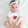 Organic Cotton Love Bug Baby Grow, thumbnail 3 of 5