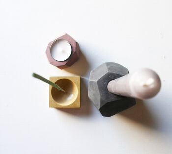 Incense Holder In Sustainable Concrete, 4 of 12