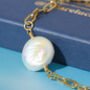 Sunkissed Pearl And Chain Necklace, thumbnail 4 of 5