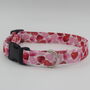 Pink And Red Hearts Valentines Dog Collar, thumbnail 8 of 9