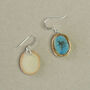 Blue Reef Oval Drop Earrings, thumbnail 4 of 5