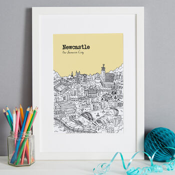 Personalised Newcastle Print, 2 of 12