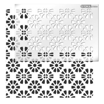 Amberley Tile Repeat Stencil, 2 of 6
