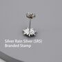 Sterling Silver Tiny Sun Stud Earrings, thumbnail 11 of 12
