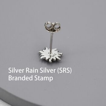 Sterling Silver Tiny Sun Stud Earrings, 11 of 12