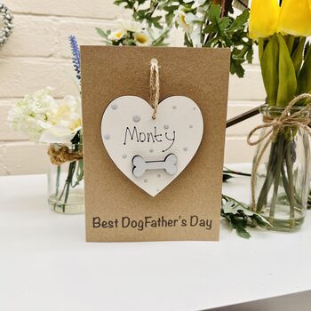 Personalised Father's Day Dog Pooch Keepsake Card, 7 of 10