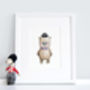 Personalised Children's London Gent Bear Picture, thumbnail 4 of 8