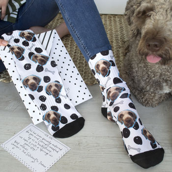 Personalised Dog Pet Photo Socks, 4 of 5