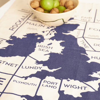 Organic Tea Towel | Shipping Forecast, 2 of 3