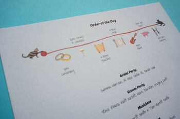 Personalised Wedding Order Of Service, 10 of 10