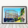 Bethnal Green Gasworks, East London Illustration Art Print, thumbnail 1 of 3