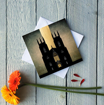 York Minster Abbey Greetings Card, 2 of 2