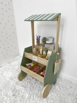 Personalised Wooden Shop Market Stall Toy, 5 of 5