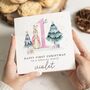 Personalised Niece First Christmas Card, thumbnail 1 of 7