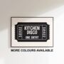 Kitchen Disco Print Kitchen Wall Art, thumbnail 1 of 8