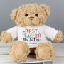Personalised Best Teacher Teddy Bear, thumbnail 2 of 2