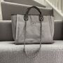 Personalised Custom Grey Large Chain Tote Beach Bag, thumbnail 7 of 9