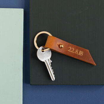 Special Date Leather Keyring, 6 of 11