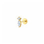 Imperial Geometric Mini Crystal Earring, thumbnail 3 of 5