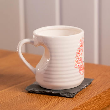 Personalised Valentines Heart Handle Mug, 6 of 7