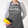 Personalised Head Baker Apron, Perfect Gift, thumbnail 5 of 12